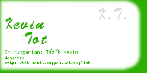 kevin tot business card